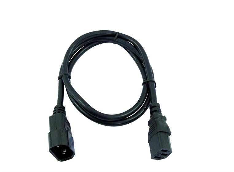 Omnitronic IEC Kabel Skjøteledd, 1m 3x1.0